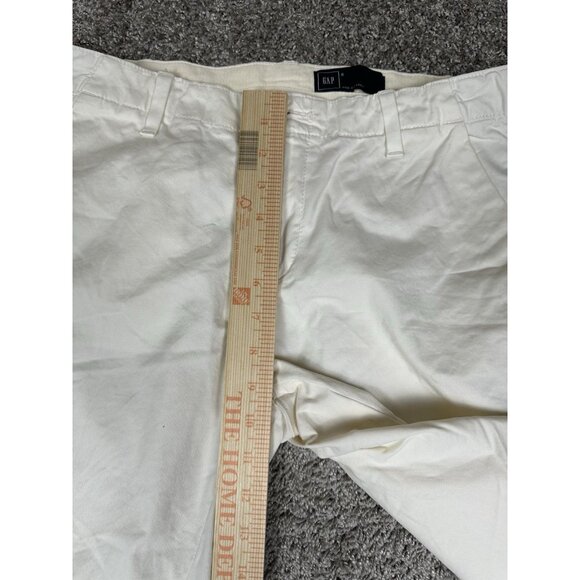 GAP Girlfriend‎ Chino Pants Beige Stripe 6 Straight Leg Casual Minimalist Y2K - Picture 3 of 15